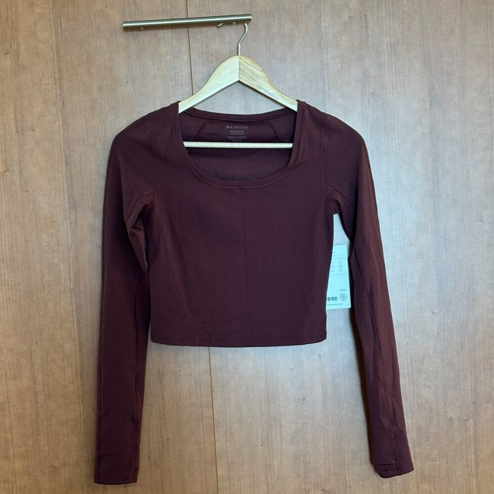 NWT Athleta Transcend Top XS | Garnet